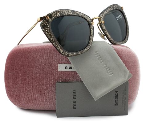 miu miu smu10n noir glitter sunglasses|Miu Miu SMU10N Sunglasses .